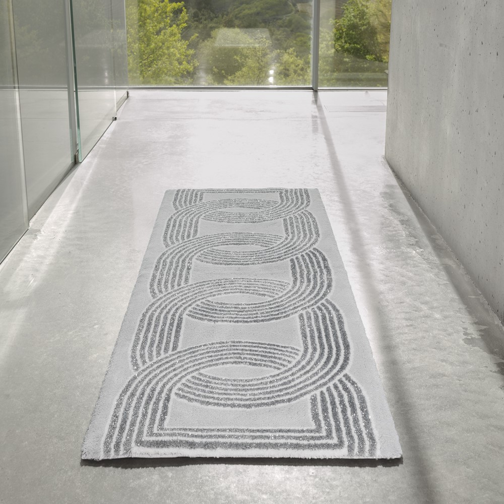 Deauville Bath Mat 900 by Designer Abyss & Habidecor in Silver Grey